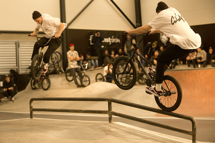 Ebenfalls auf eins war dieser Railmanual to 180 von Kilian Roth, den der Cult-Fahrer bereits im Training einfach so auf den ersten Versuch für unser Video gemacht hatte