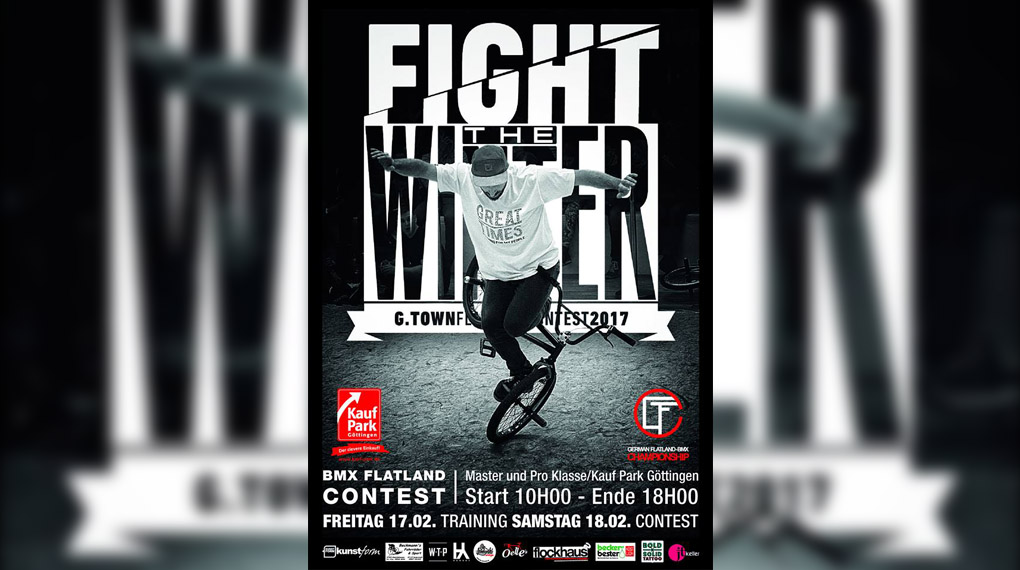 Der "Fight The Winter"-Flatlandcontest findet 2017 vom 17.-18. Februar im Kauf Park Göttingen statt. Alles Weitere erfährst du hier.
