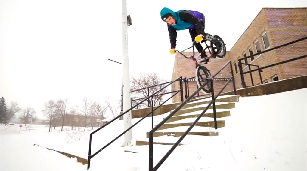 Ganz gleich ob am Computer oder auf seinem Fahrrad – Erik Elstran ist kreativer als der Großteil der restlichen BMX-Szene.