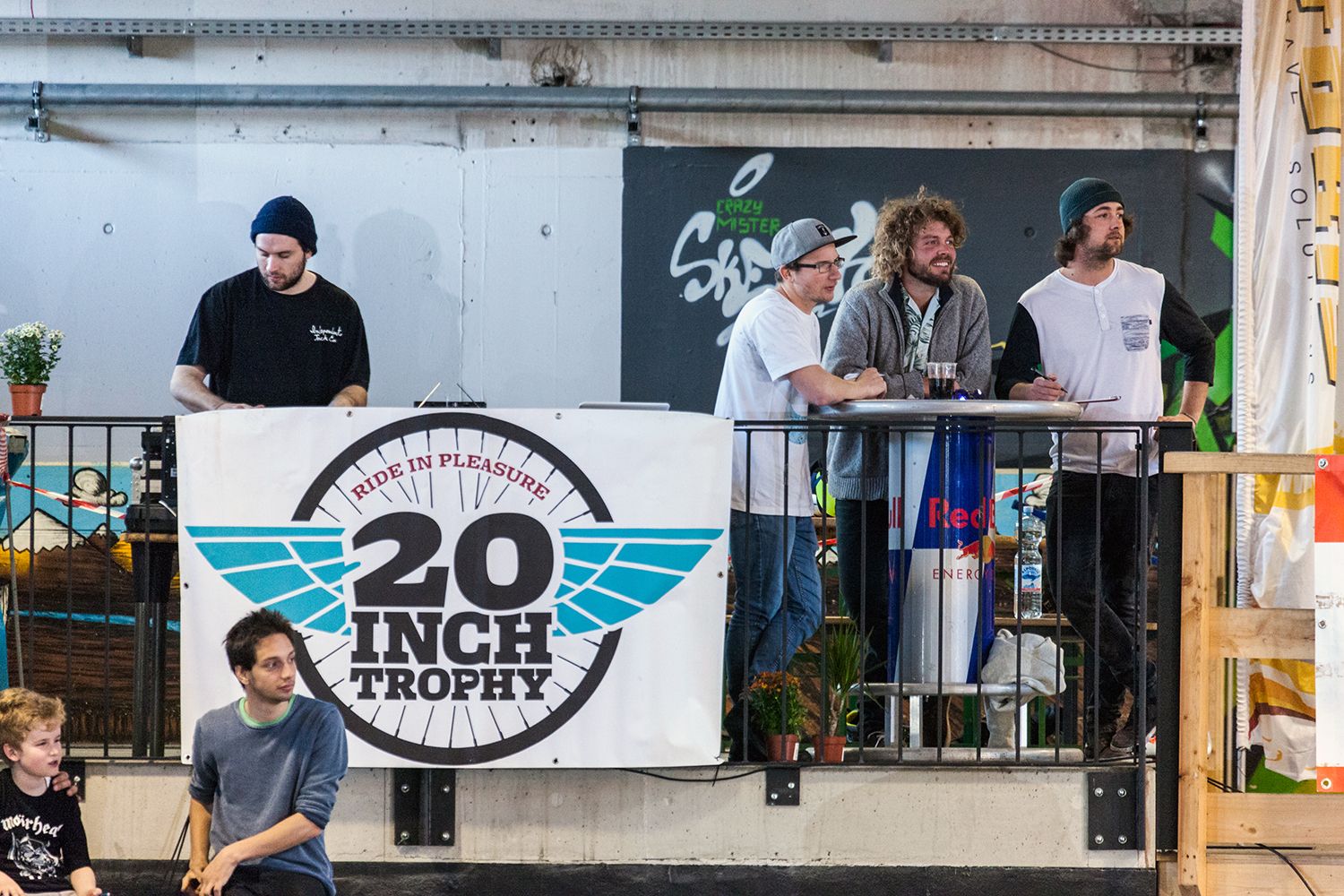 Die Fahrer haben es den Judges (v.l.n.r.: Kurbel Karl, Fabedog und Dave Lemberger) wahrlich nicht einfach gemacht; Foto: Sebastian Marggraff