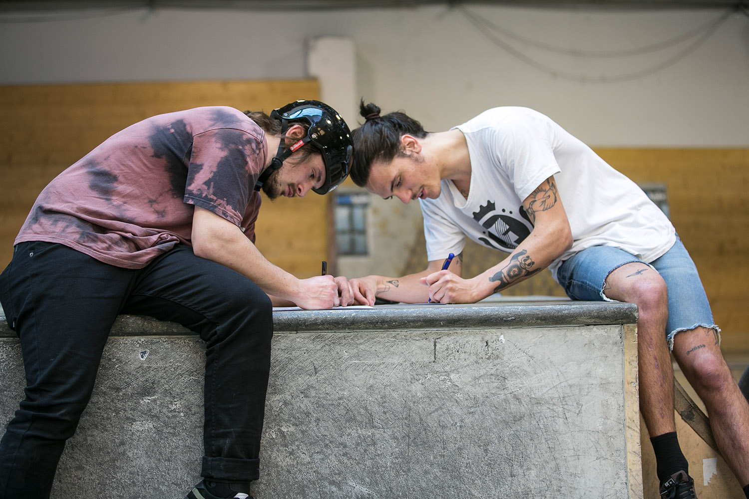 Teilnehmen ist Life: Starter des 1. Laufs der 20inch Trophy in der Skatehalle Innsbruck