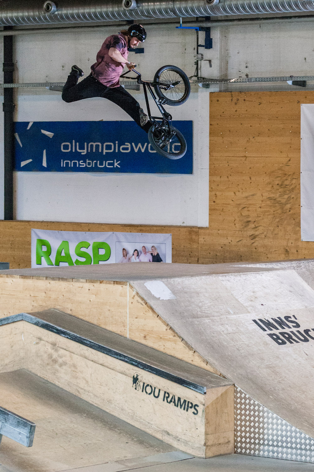 Noch mehr Oldschoolvariationen auf der Jumpbox: Federico Barnaba zeigt einen Griz (Foto: Sebastian Marggraff) …