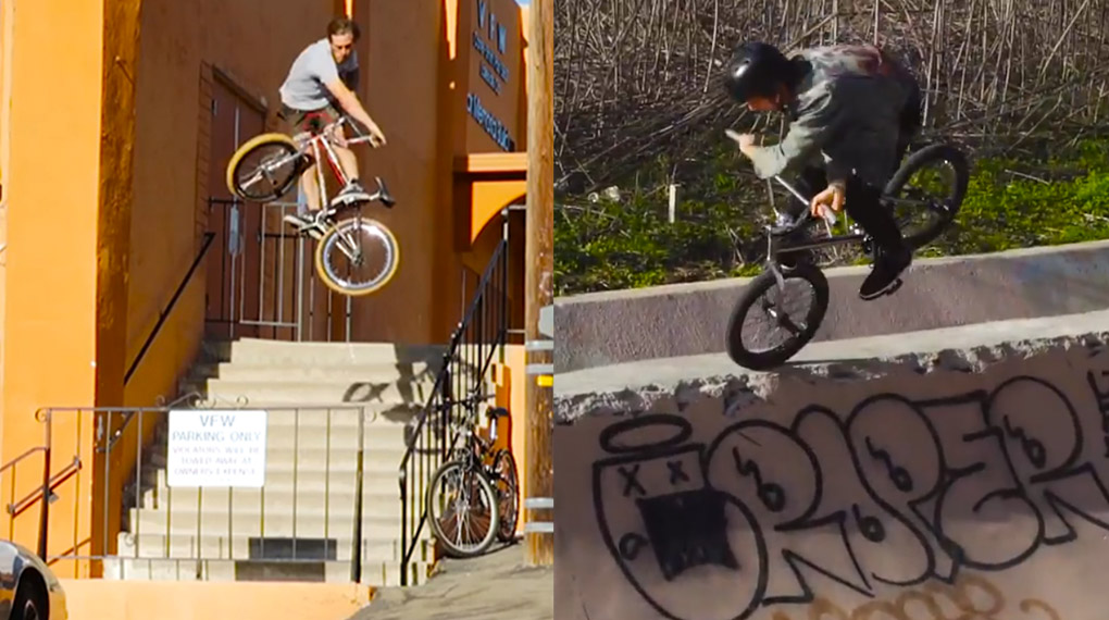 Erik Elstran und Chris Childs bewerben sich mit ihren Sections auf der "Grow Up"-DVD von Sunday Bikes für den NORA Cup Videopart of the Year 2017.