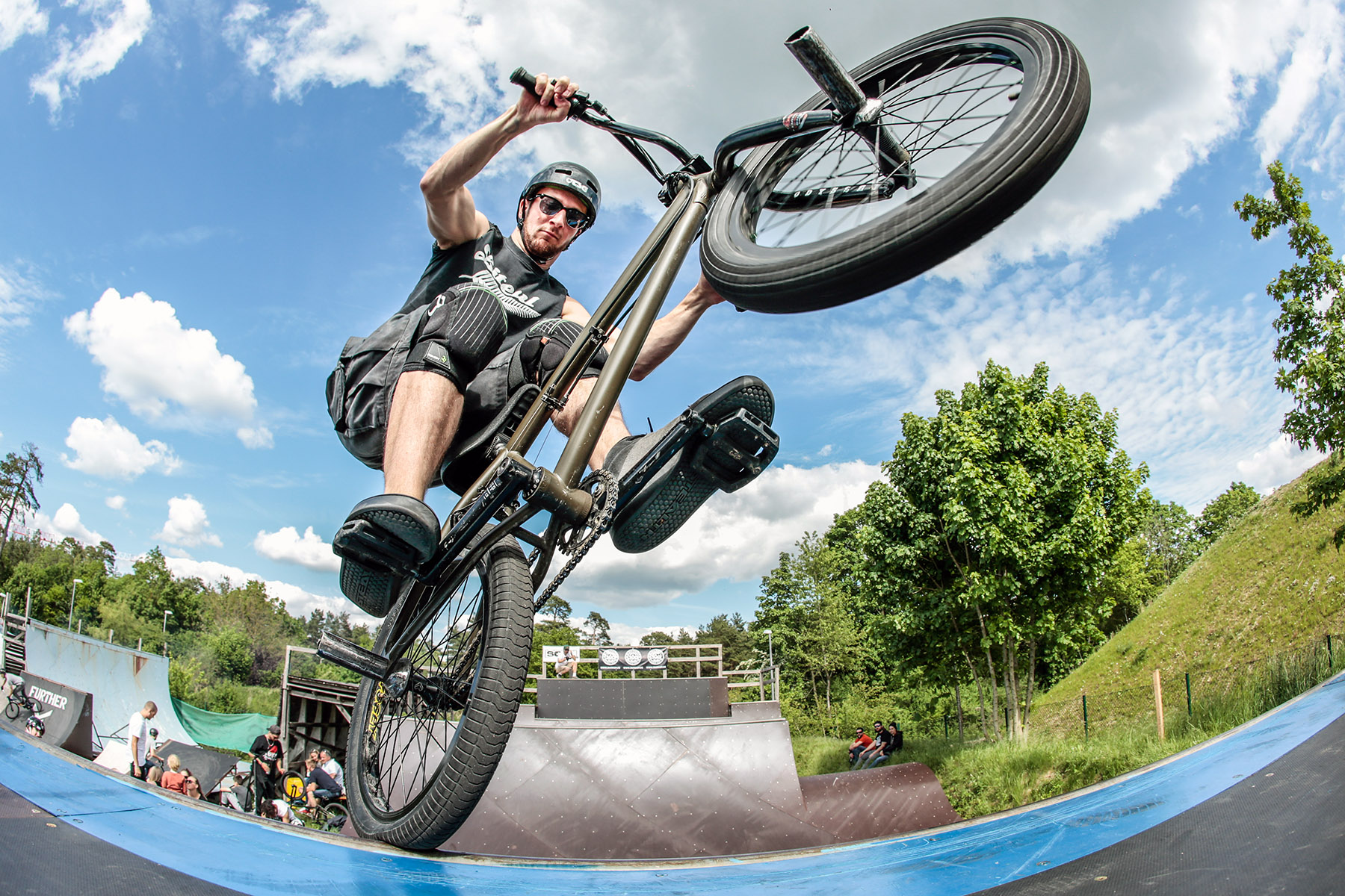 Währen den Minirampenlaufs von Moritz Steinröder riefen die 90er an, aber das war ihm egal. Richtig so!