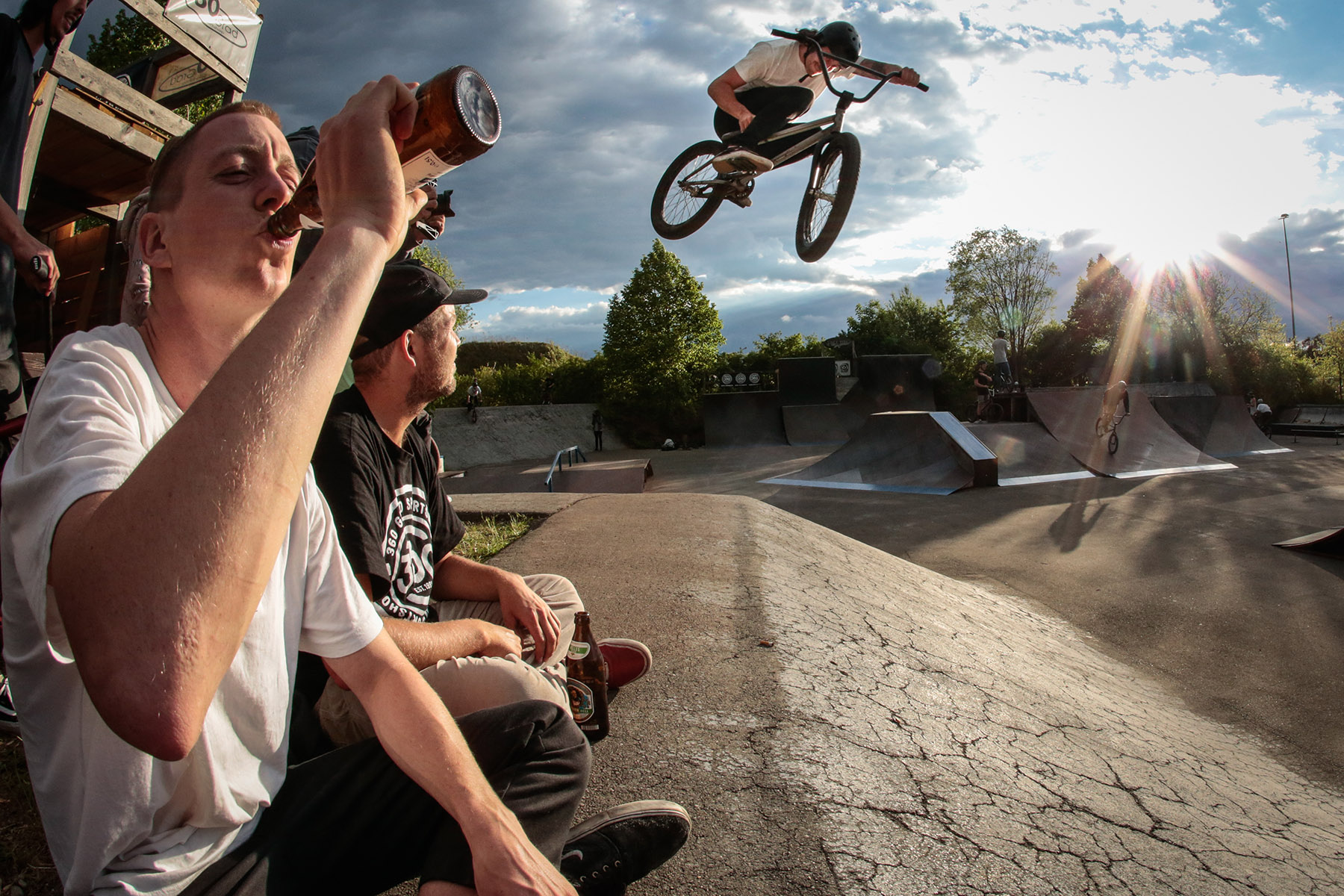Wenn irgendwo in München und Umgebung ein Jam oder ein Contest stattfindet, dann fliegt auf diesem unter Garantie irgendwann Wolfi Wildner stylisch durch die Gegend, so natürlich auch in Lohhof