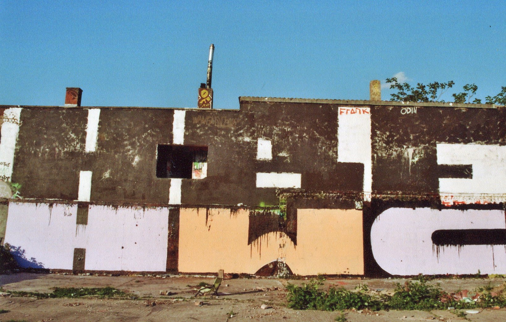 Graffiti am Ghettospot in Frankfurt