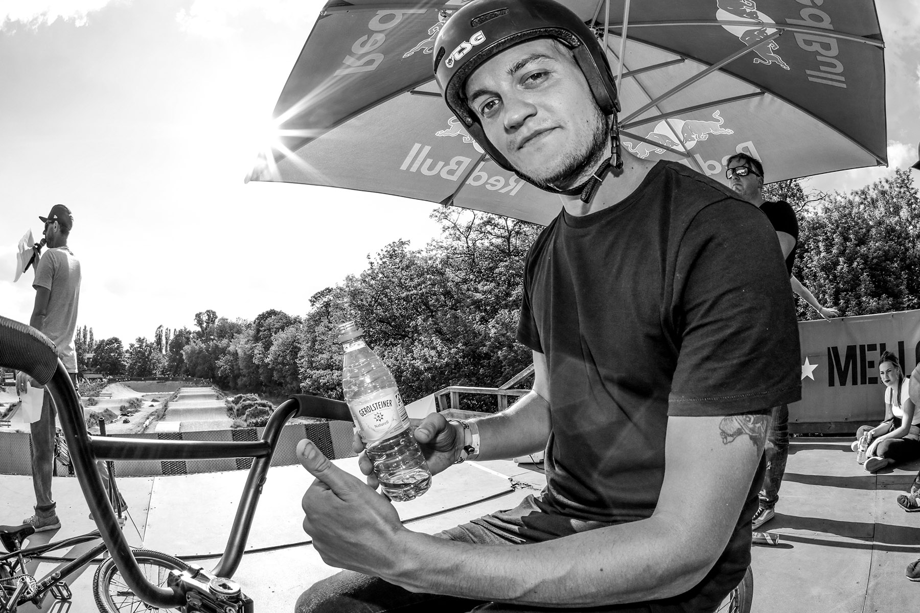Chris Halbritter weiß, wie wichtig es ist, am Renntag genug zu trinken, denn nur so kann man die optimale Leistung abrufen