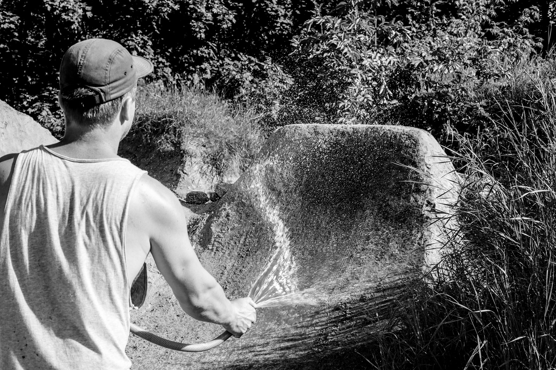 Es war das ganze Wochenende mega heiß, was nicht nur die DRK Trails durstig machte