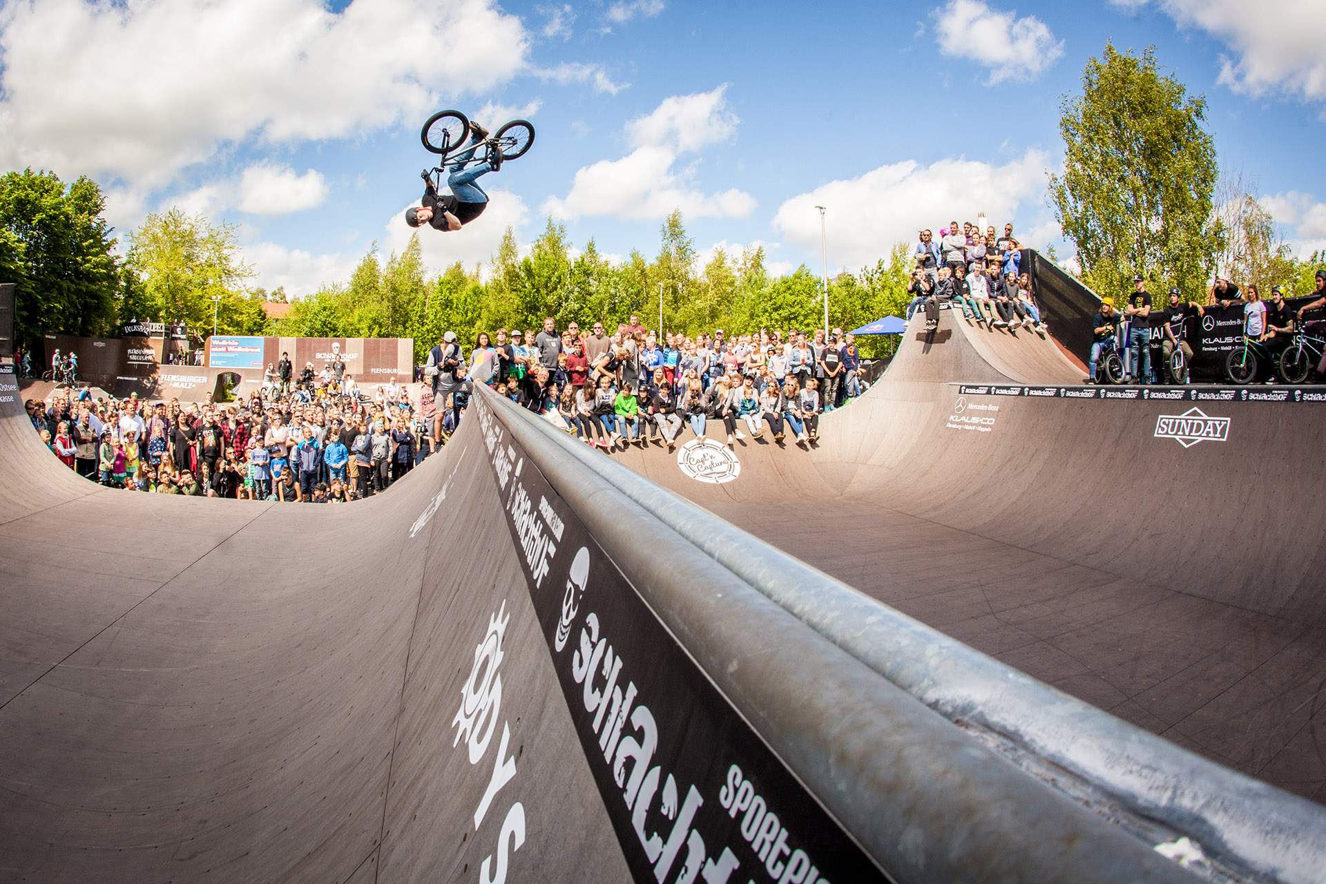 Timo Schulze war auf Platz 6 der bestplatzierte deutsche Fahrer im Minirampenfinale: Barrel Roll für die Fans