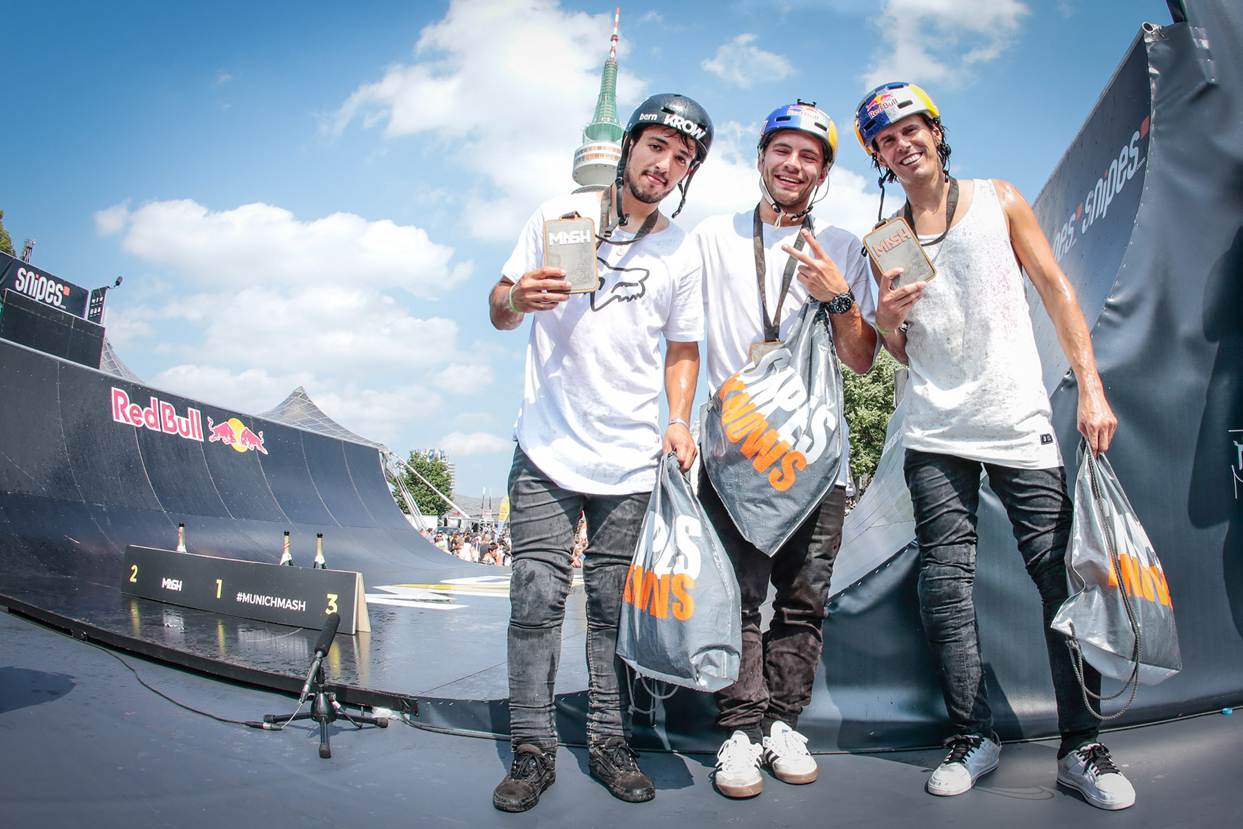 Die Gewinner des Munich Mash BMX Spine Ramp Contests 2017