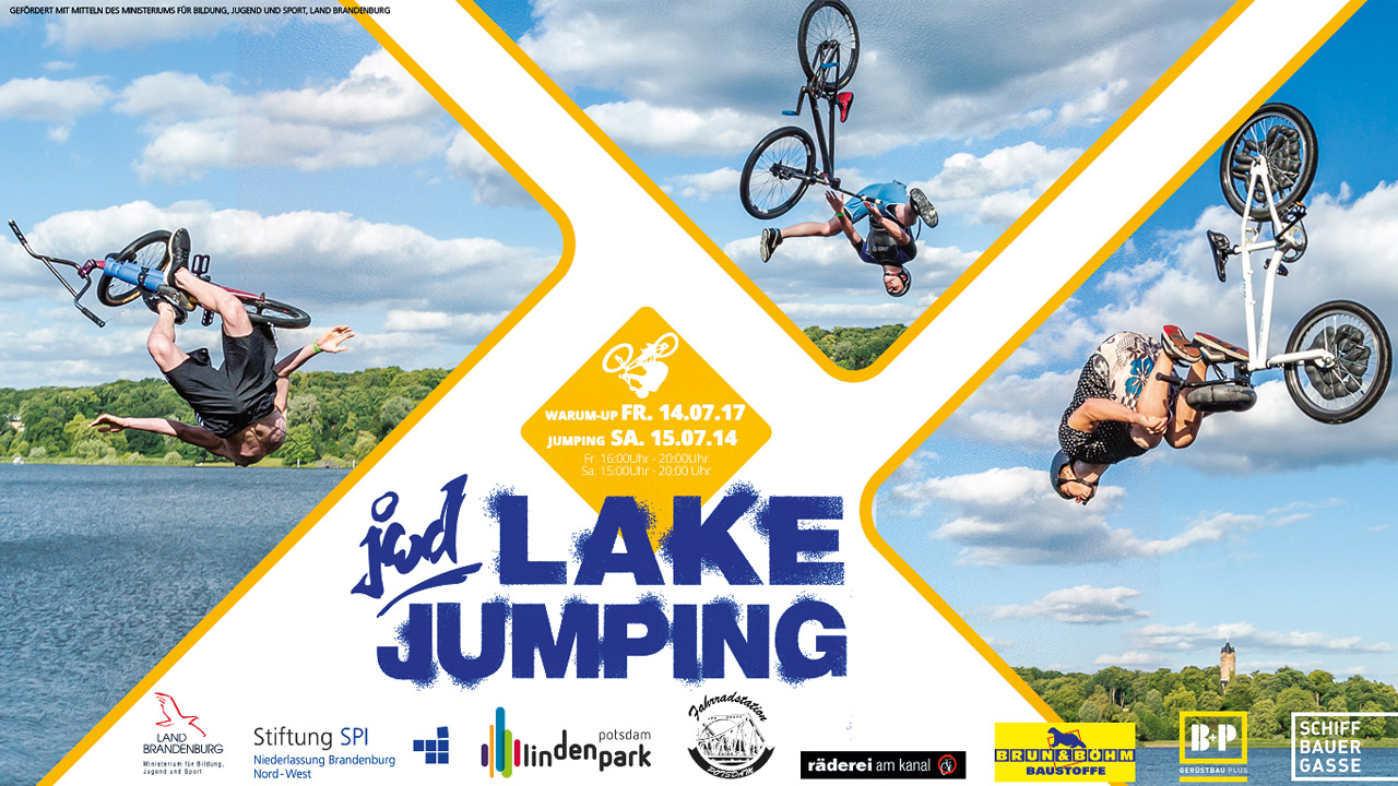 Am 14. und 15. Juli 2017 findet im Rahmen von "Stadt für eine Nacht" in der Potsdamer Schiffbauergasse ein Lakejumping-Jam für BMX und MTB statt.