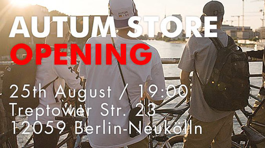 Die Homies von Autum Bicycles eröffnen am 25.8.2017 einen Laden in Berlin–Neukölln und stellen gleich noch ihre neue Klamottenkollektion vor. Mehr dazu hier
