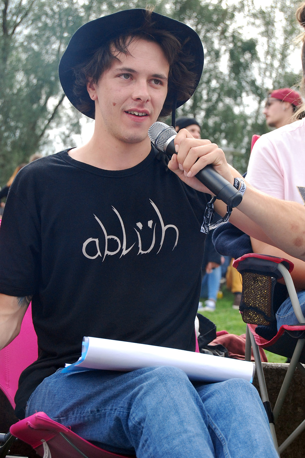 MC Huddl beim BMX Männle Turnier 2017