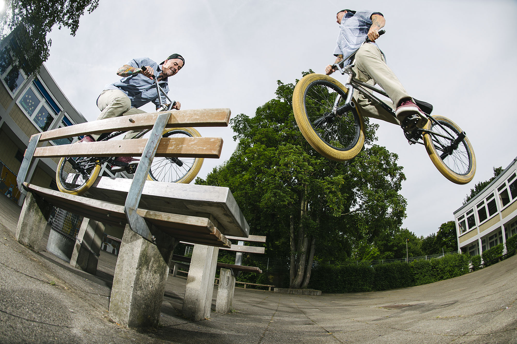 Ben Lewis kann Feebs Hard 360s selbst an übertighten Spots mit geschlossen Augen; Foto: Fred Murray/digbmx.com