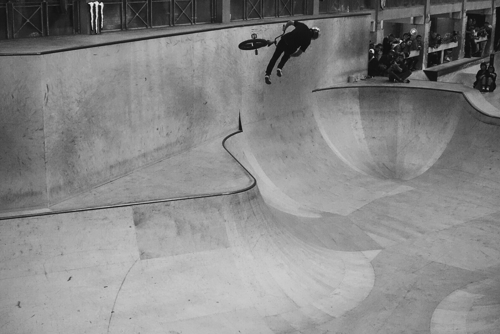 Der letzte Trick des Contests war dieser Downside Tailwhip, den Sergio Layos von der Hip aus in die Vertwall hämmerte. Ein würdiger Abschluss!