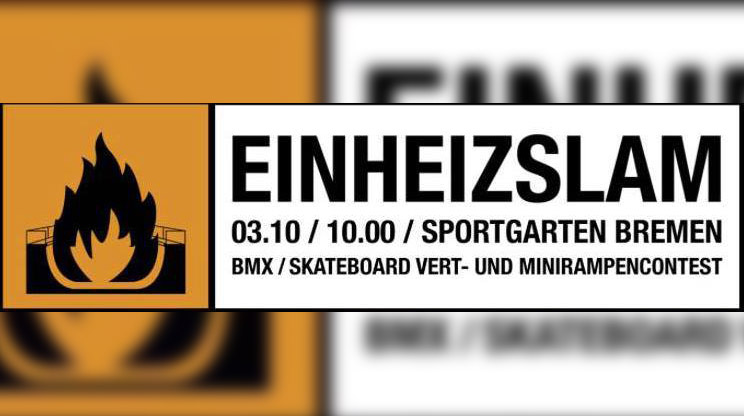 Wie jedes Jahr am Tag der Einheit findet im Bremer Sportgarten am 3. Oktober 2017 wieder der EinheizSlam statt. Hier erfährst du mehr.