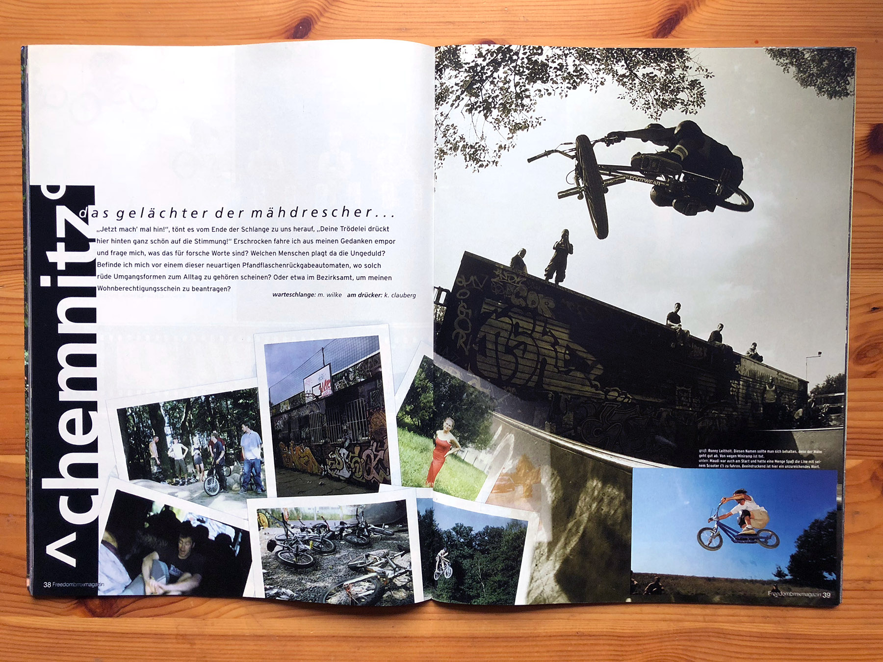 Die Story zum Chemnitz Jam 1998 erschien in freedombmx-Ausgabe 24
