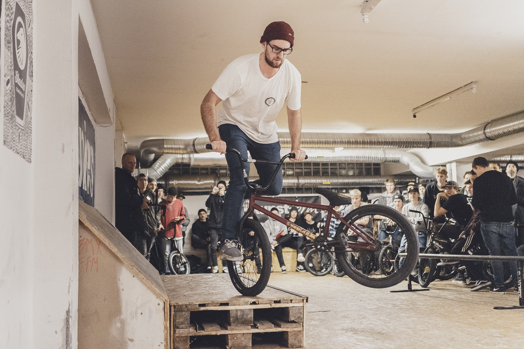 Benedikt Krug sicherte sich mit diesem Hang 5 to Whiplash den 3. Platz bei den Amateuren auf der kunstform Stock Session 2017