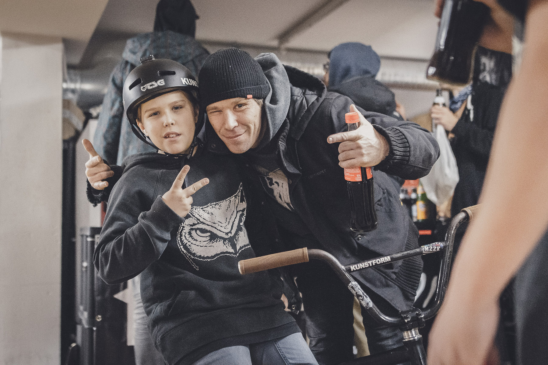 Mika Köhler und Papa Bardl dürfen auf keiner BMX-Veranstaltung im Stuttgarter Raum fehlen