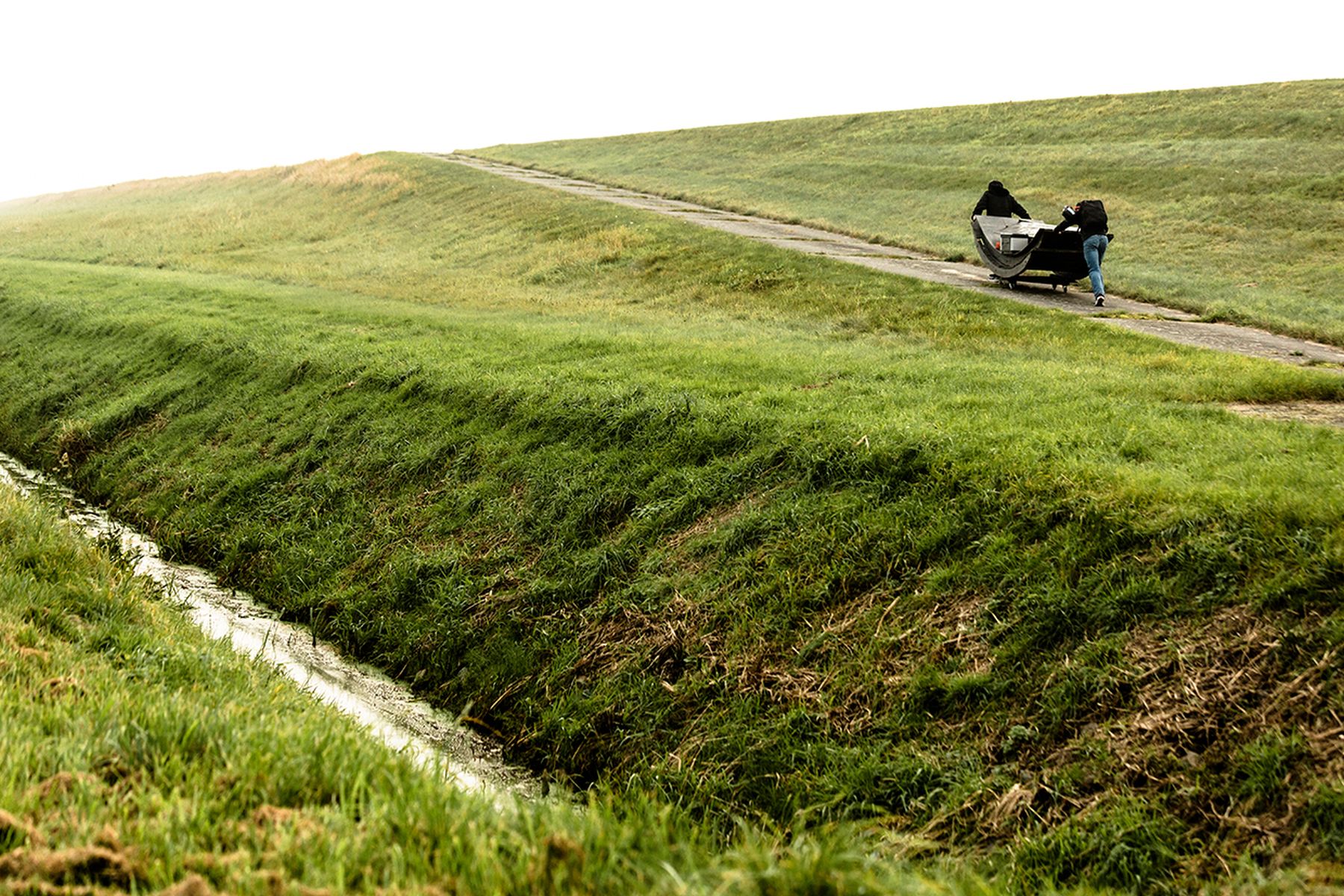Christian Lutz und Simon Stevens auf dem Weg zum nächsten Spot für dads Bananenprojekt