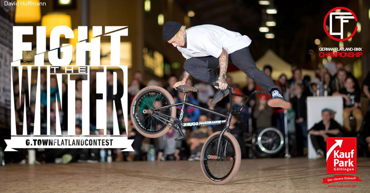 Der erste Lauf des German Flatland-BMX Championships wird vom 16.-17. Februar 2018 auf dem "Fight The Winter"-Contest in Göttingen ausgetragen.