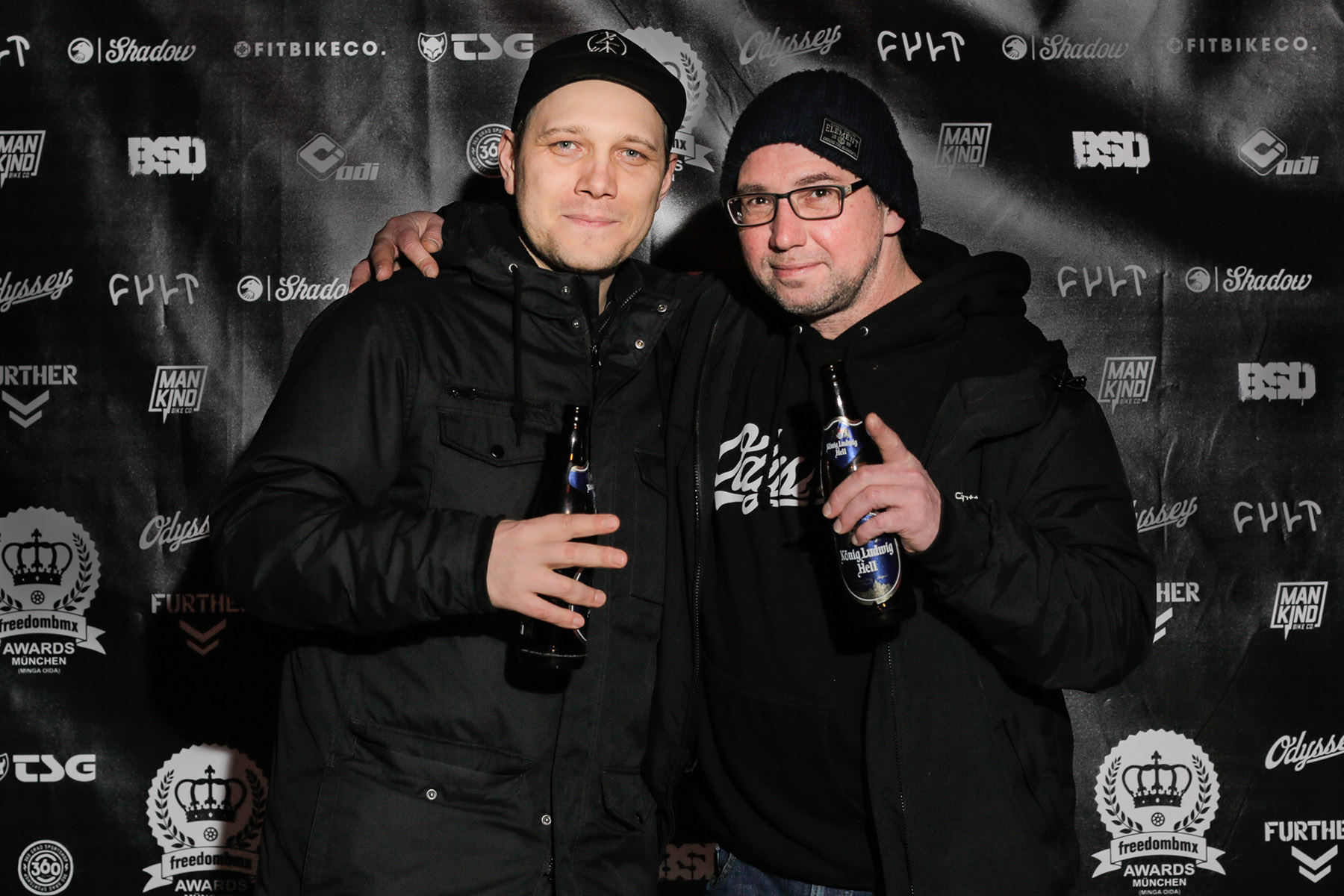 Beste Typen: Daniel Fuhrmann von kunstform (links) und Bodo Hellwig von SIBMX