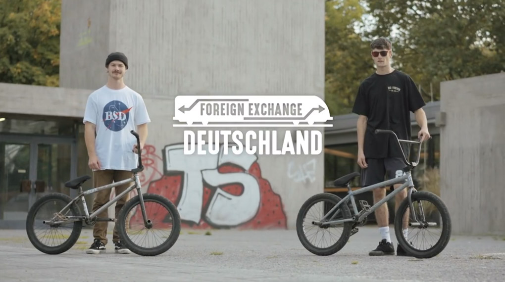 Knallermoves in Karlsruhe und Stuttgart: In der ersten Folge von "BSD Foreign Exchange" besucht Craig Sime seinen Teamkollegen Felix Donat in Deutschland.