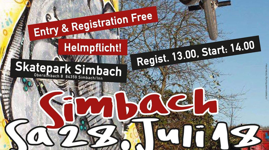 Am 28. Juli 2018 findet im Rahmen des Hip-Hop 4Ever Festivals der erste KTM BMX-Contest im Skatepark von Simbach am Inn (Bayern) statt.