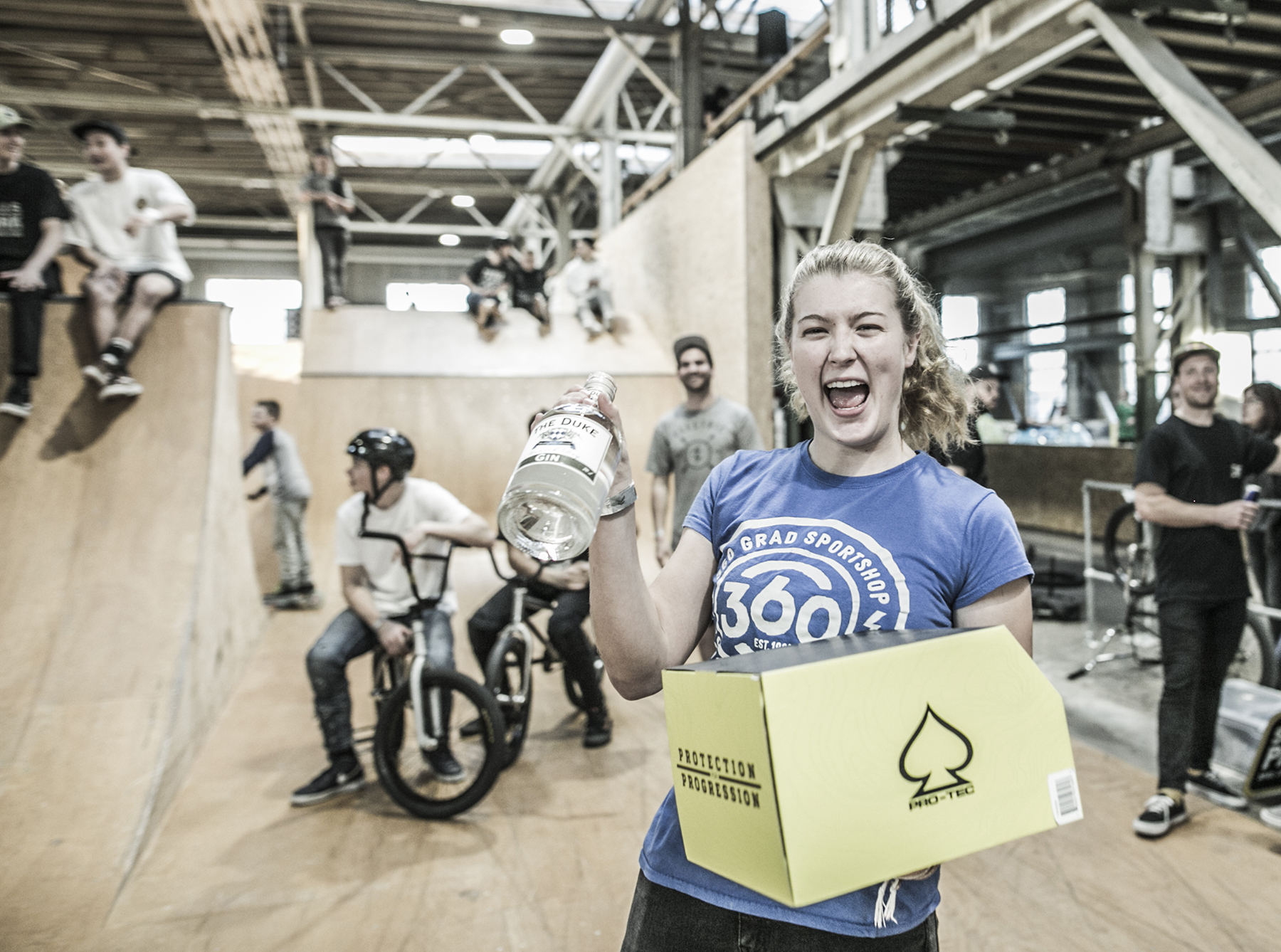 Lotta Grüber bei der Preisverleihung der Ride Further Tour 2018 im Skills Park