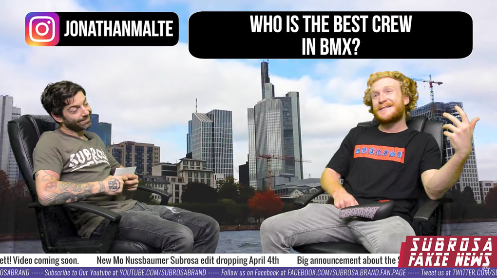 In Folge 8 der Subrosa Fakie News ist niemand Geringeres als Slaytanic aka Tom Schorb-Mergenthaler zu Gast, um sich den Fragen seiner Fans zu stellen.