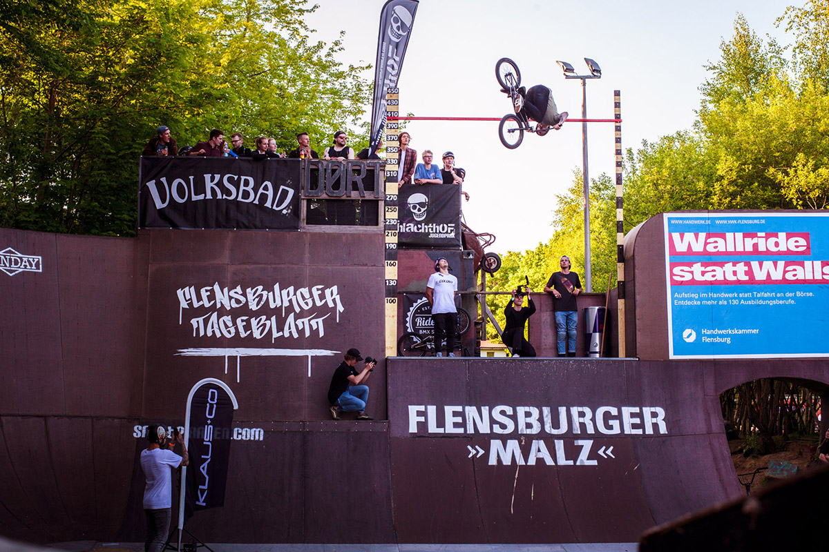 James Jones ist beim Highest-Air-Contest knapp an der Goldmedaile vorbeigeschrammt