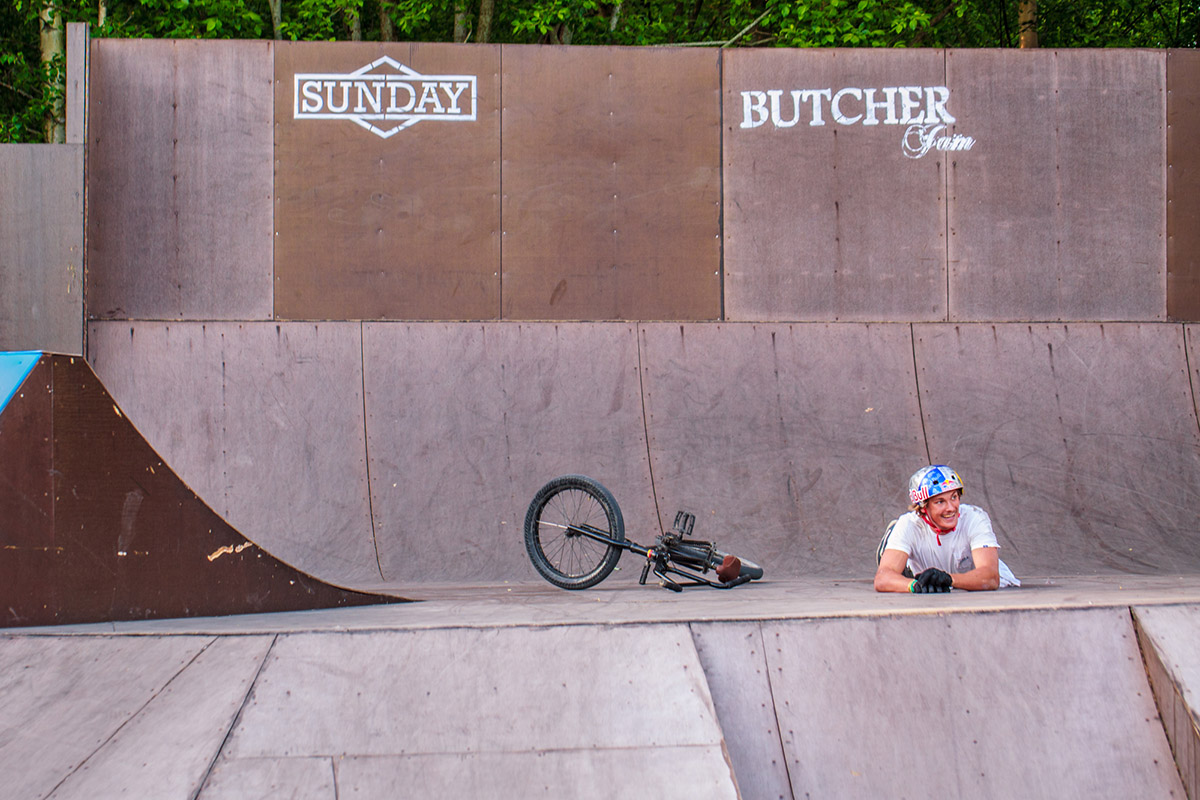 Ganz knapp gescheitert: Paul Thölens letzter Trick wollte einfach nicht klappen. Seiner guten Laune tat das jedoch keinen Abbruch