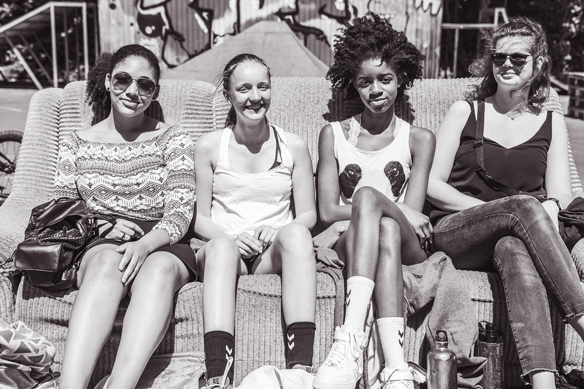 Zuschauerinnen auf dem Butcher Jam 2018 in Flensburg