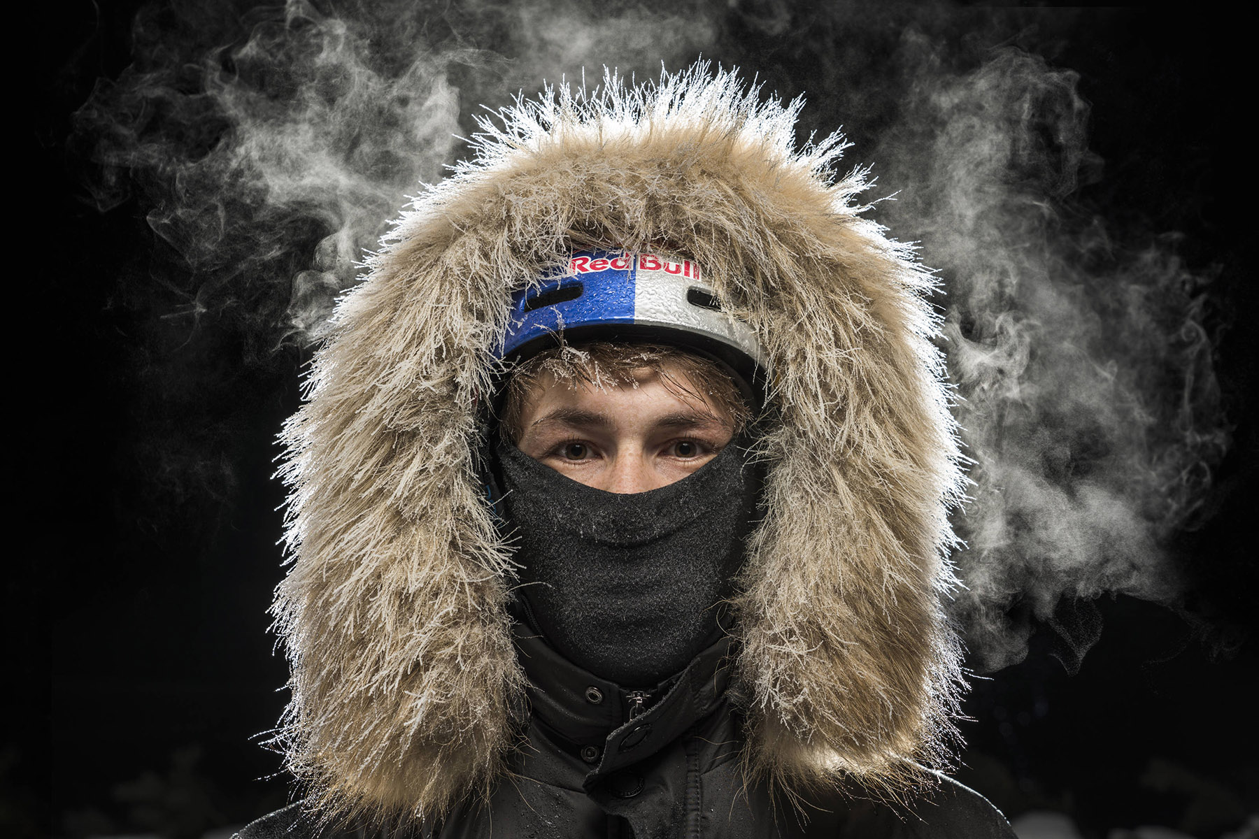 Irek Rizaev poses for a portrait during the Red Bull Sand Castle in Ladozhskoye lake, Russia on February 27, 2018 // Denis Klero/Red Bull Content Pool