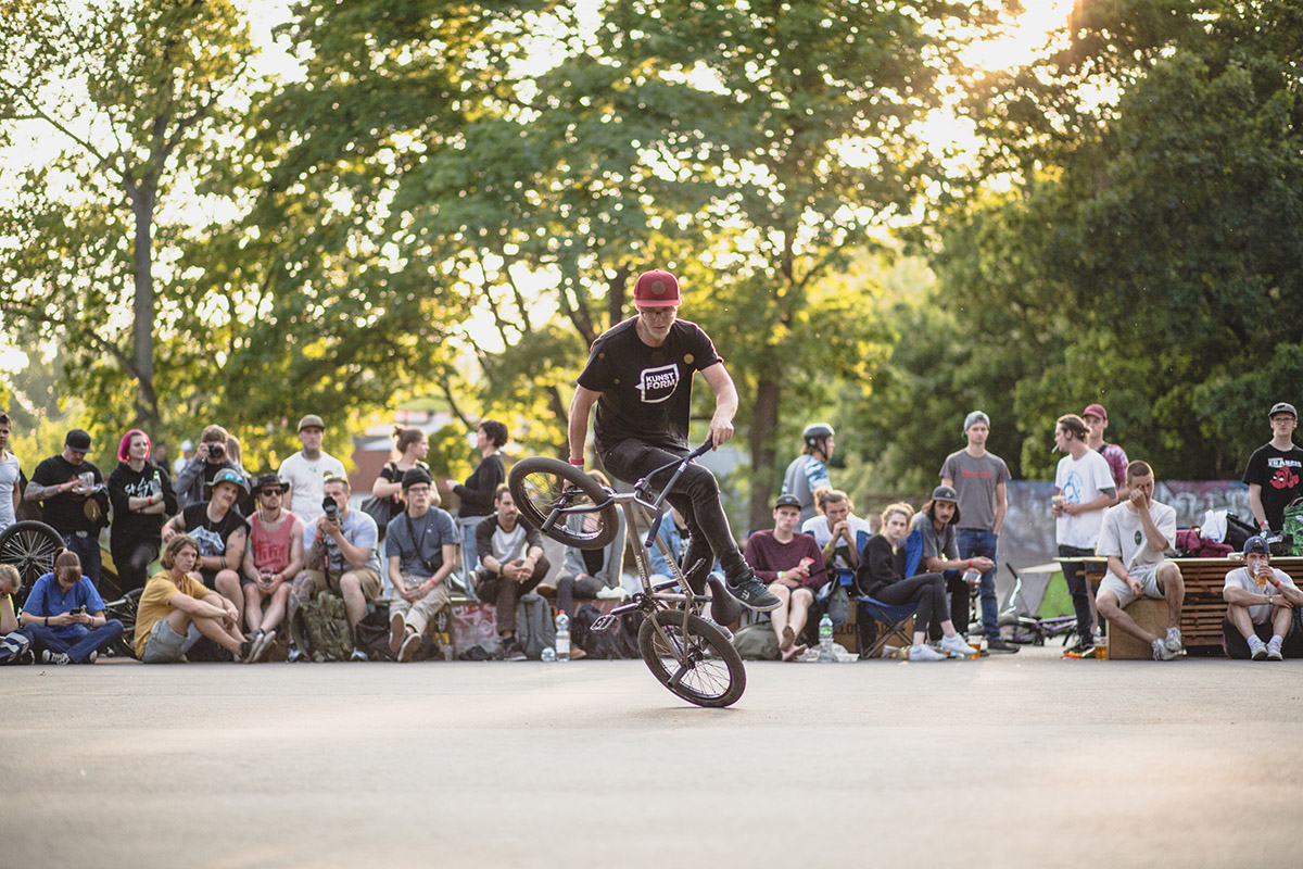 John Krämer während des Finales in Pro Flatland