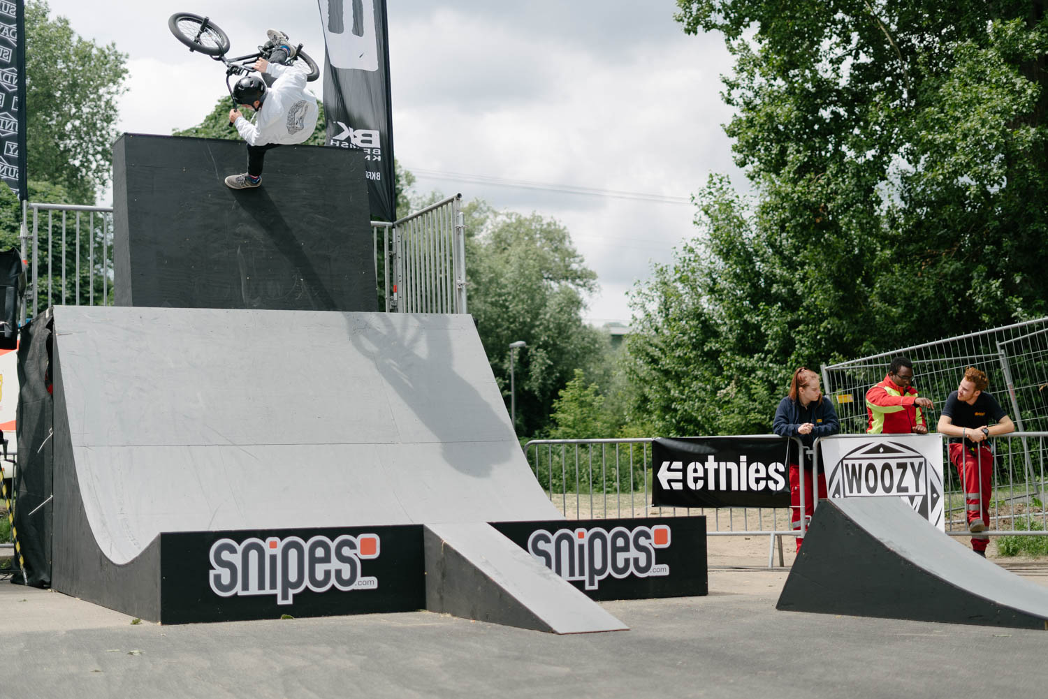 Alex Stinshoff war einer der wenigen Fahrer, die dieses schwierig zu fahrende Obstacle sinnvoll zu nutzen wussten