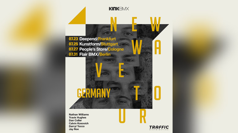 Das Team von Kink BMX kommt Ende Juli nach Deutschland! Wir verraten euch, wo und wann ihr Nathan Williams und Konsorten treffen könnt.
