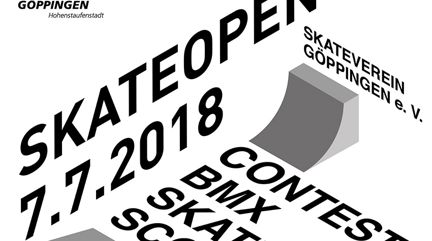 Beim Skate Open 2018 im Skatepark von Göppingen kannst du in den Disziplinen BMX, Skateboard oder Scooter an den Start gehen. Mehr dazu hier.