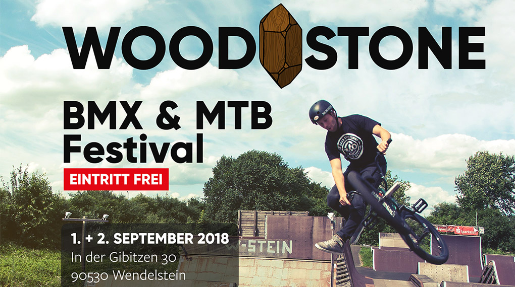 Das Woodstone BMX- und MTB-Festival im Skatepark Wendelstein geht nach einjähriger Kreativause vom 1.-2. September 2018 in die dritte Runde. Mehr dazu hier.