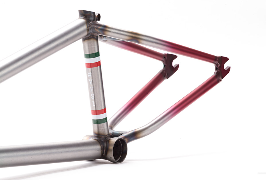 Der komplette Rahmen ist doppelt gebuttet und das Sattelrohr zusätzlich auch noch einmal von außen