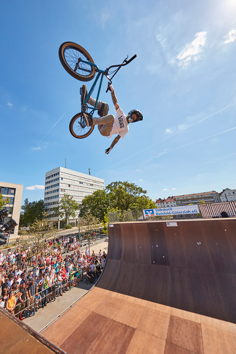 Paul Meacher war der älteste Starter des Tages – und gleichzeitig einer von denen mit dem meisten Style
