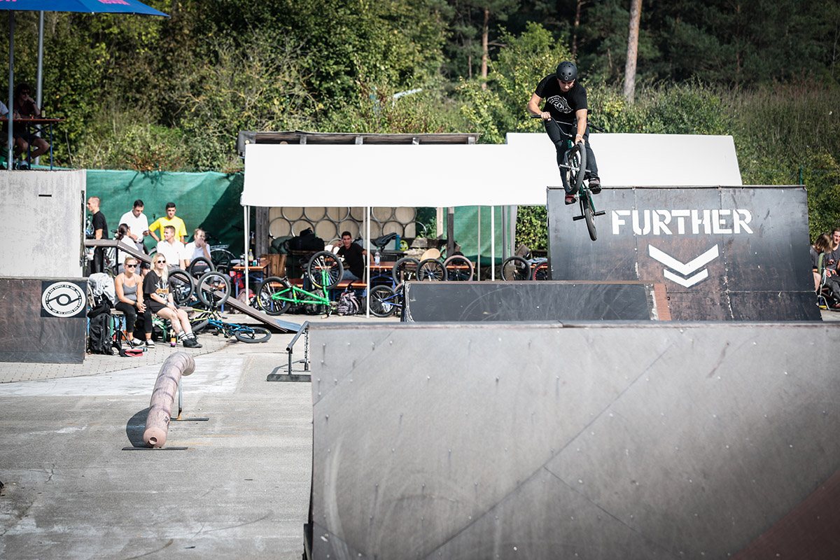 Marvin Stellwag war nicht nur Teil des Orgateams, sondern fuhr auch noch den Contest mit