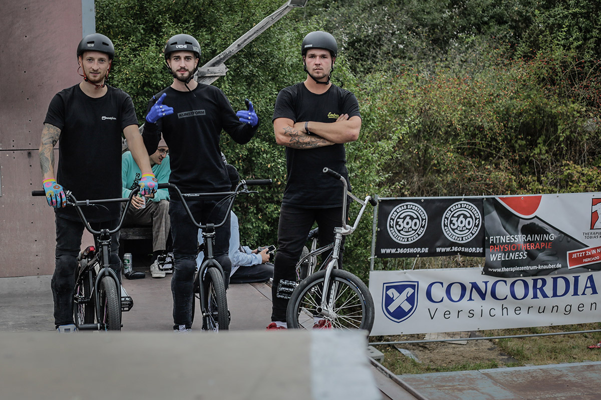 Die Drei von der Tankstelle (v.l.): Ricky Felchner, Miguel Franzem und Tobias Freigang