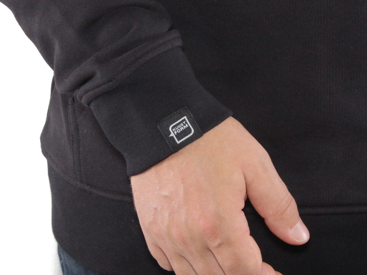 kunstform BMX Team Hoody in schwarz mit eingenähtem Label