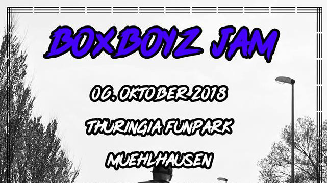 Am 6. Oktober 2018 geht im Thuringia Funpark von Mühlhausen (Thüringen) der Boxboys Jam in die nächste Runde. Hier erfährst du mehr.