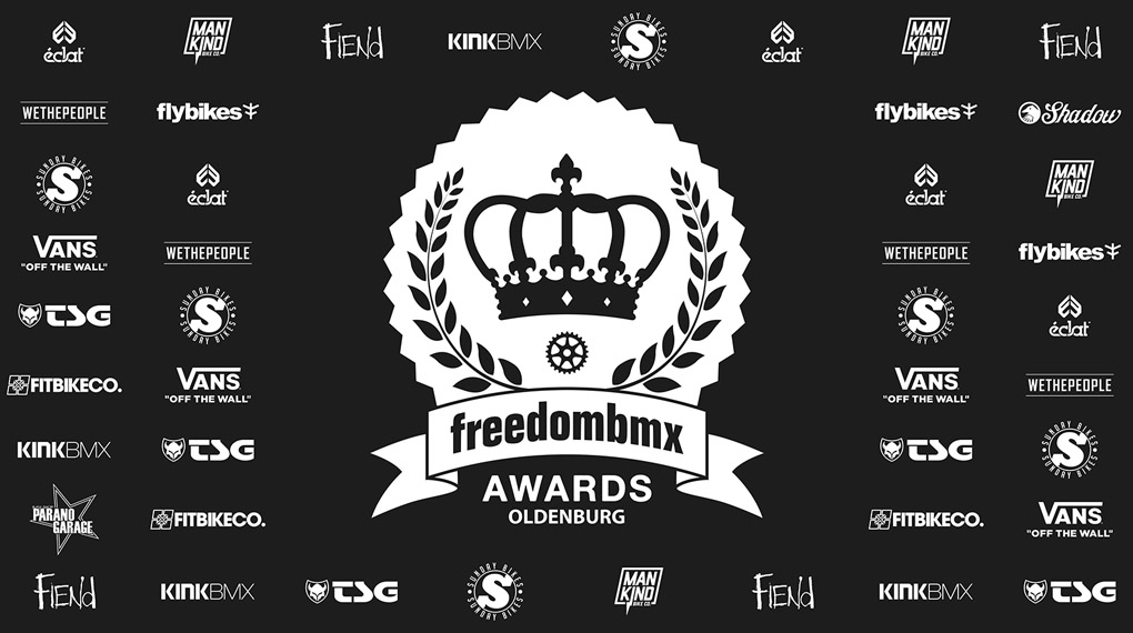 Wer steht bei den freedombmx Awards in Oldenburg ganz oben auf dem Treppchen? Vote hier für deine Lieblingsfahrer und dein Lieblingsvideo des Jahres 2018.