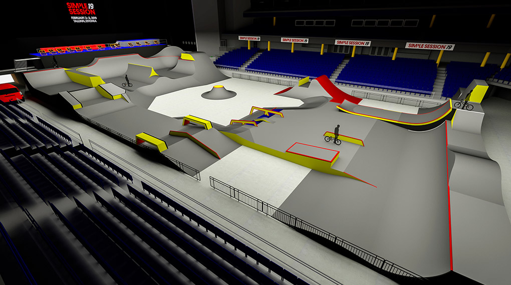 Nate Wessel hat für die Simple Session 2019 vom 2.-3. Februar in Tallinn einen spitzenmäßigen Parcours designt. Aber seht selbst …