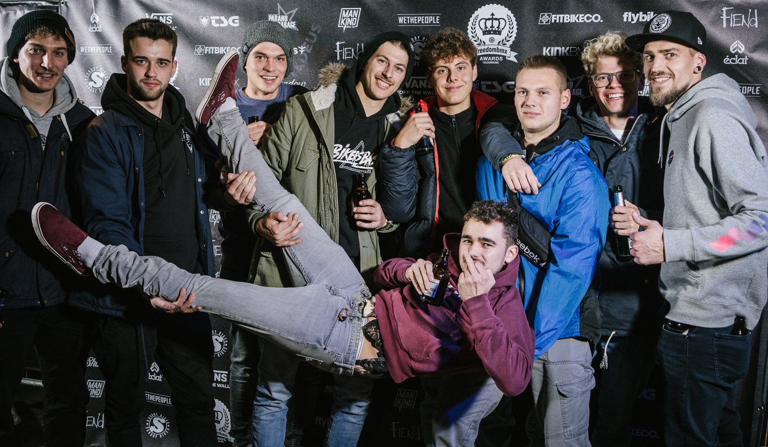 Eine bunte Mischung norddeutscher Zweiradakrobaten