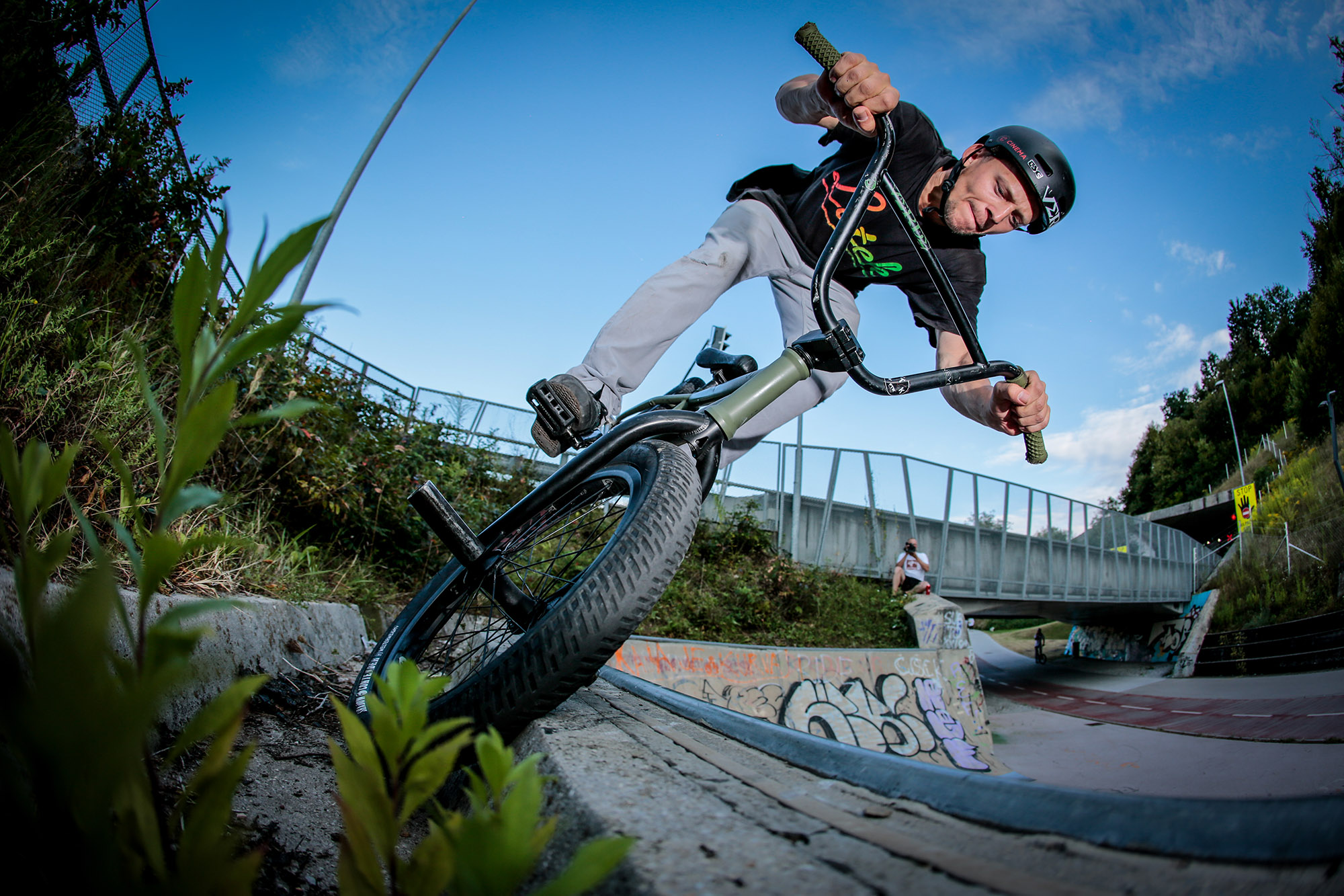 Pierre Hinze mit der 90er-Jahre-Version eines Over Tooths