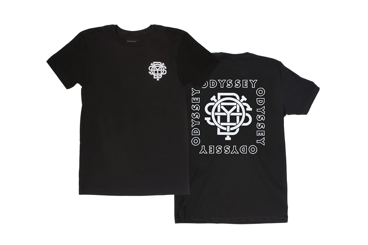 Das Odyssey ''Quad''-Shirt in schwarz